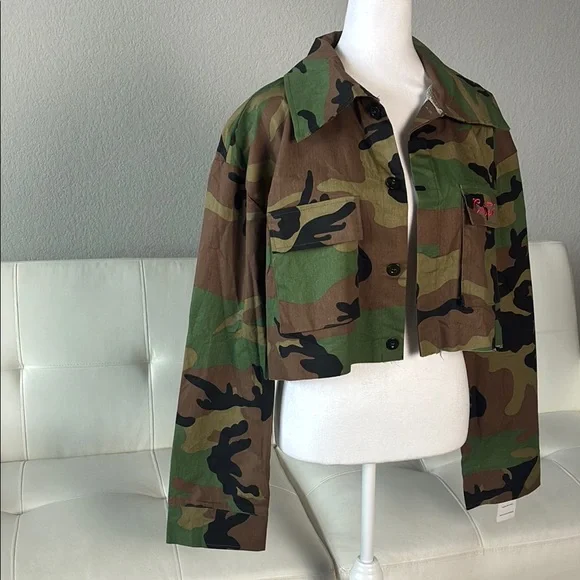 Country Gurl Camouflage Cropped Jacket - Picture 4 of 10